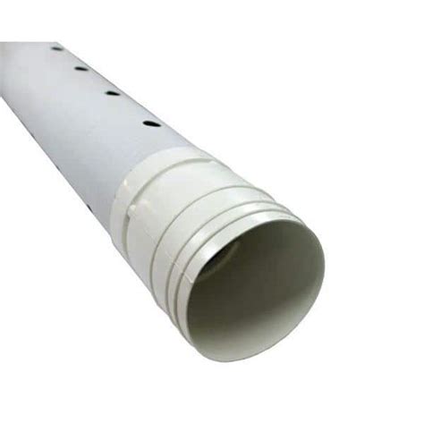 Charlotte Pipe 4 In X 10 Ft Pvc Dwv Sewer And Drain Perforated Pipe