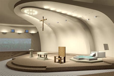 Cute Modern Church Interior Design Along With Hardwoord Amp Tile