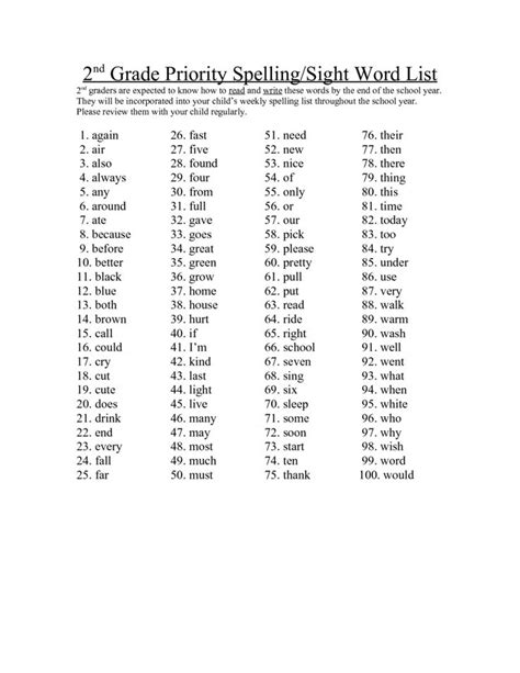Free 6th Grade Spelling Worksheets 2nd For Print Kids Spelling Words