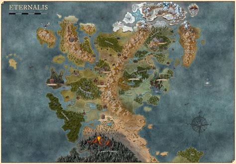 New Dandd5 Campaign Map Eternalis Wonderdraft Fantasy Map Map