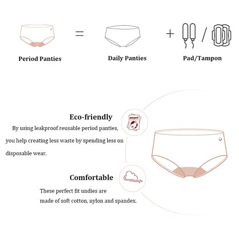 full protection 4 layers sustainable period menstrual panties washable incontinence underwear