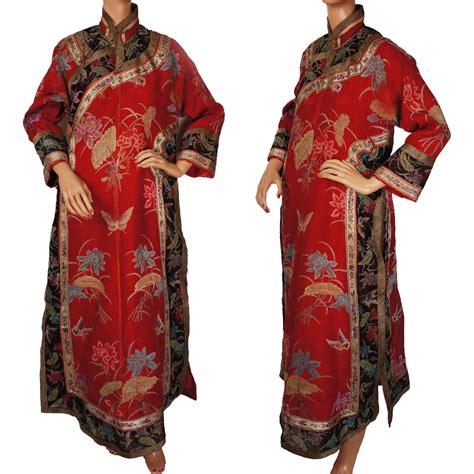 Antique Chinese Imperial Court Summer Robe Womens Changyi Late Qing