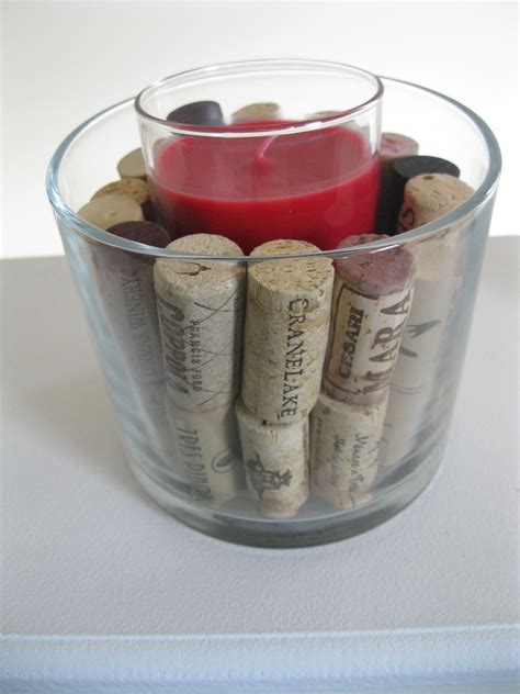 Wine Cork Candle Holder My Version Was Made With Stuff I Had In The