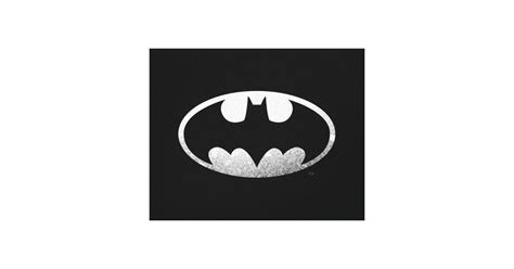 Batman Symbol Grainy Logo Canvas Print Zazzle
