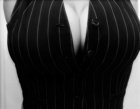 Wallpaper Cleavage Boobs Buttons Confidence Tuxedo Classy Clothing Vest Brick Art