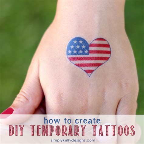 How To Create Diy Temporary Tattoos Simply Kelly Designs