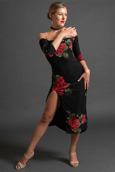 Argentine Tango Performance Dress Stage Ballroom Latin Dress Etsy Uk