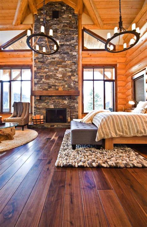 Gorgeous Log Cabin Style Home Interior Design12 Homishome