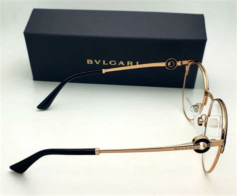 New Bvlgari Reading Glasses 2223 B 2033 53 18 Rose Gold And Black Frames Readers Ebay