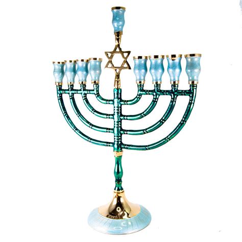 Hanukkah Menorah Traditional Lamp Candlestick Star Of David Chanukah