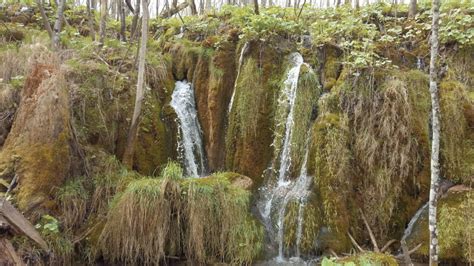 Small Waterfall At Plitvice Lakes National Park Croatia Image Free