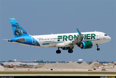 N341fr Frontier Airlines Airbus A320 At Chicago O Hare Intl Photo
