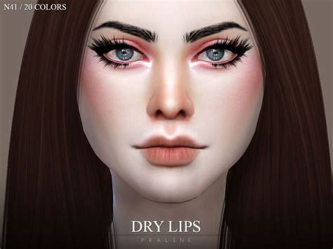 Realistic Dry Lips In 20 Colors Found In Tsr Category Sims 4 Female
