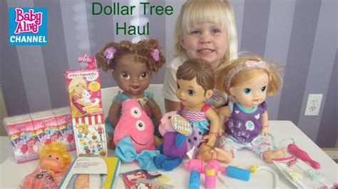 Baby Alive Doll Haul From Dollar Tree With Elsa By Baby Alive Channel