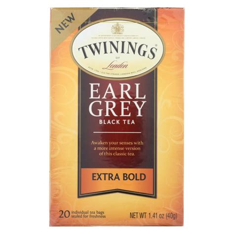 Twinings Extra Bold Earl Grey Black Tea 6x20 Ct