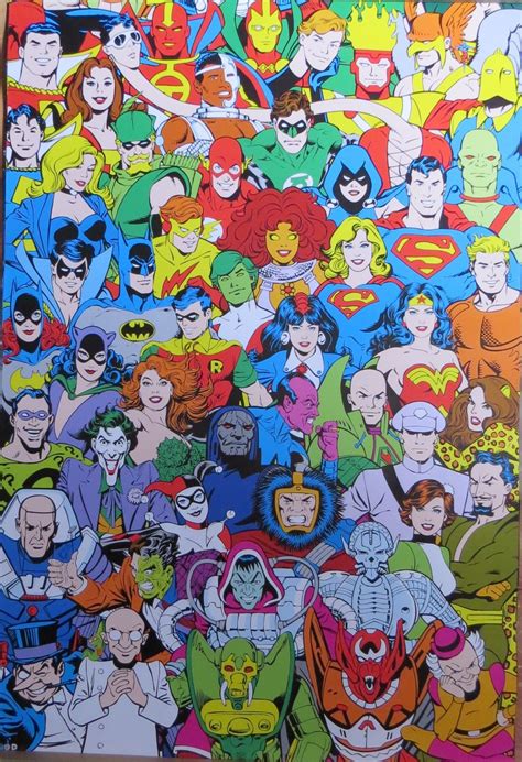 Dc Comics Comic Collage Poster Laminated Available 90cm X 60cm Brand