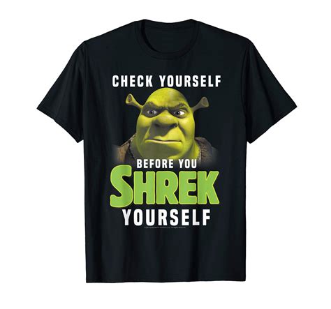 buy shrek check yourself before you shrek yourself t shirt shrek one of a kind ogre t shirt