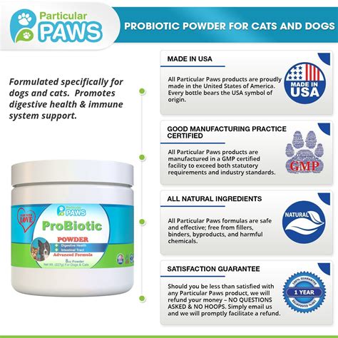 Probiotics For Dogs And Cats Powder For Digestion Diarrhea Relief