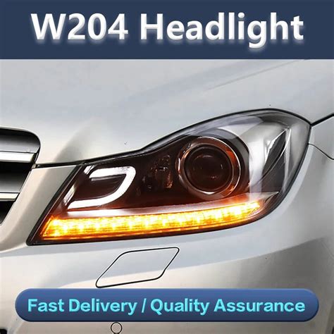 Car Styling For Benz W C Class C C Led Drl Headlights Upgrade Auto Lights With Be Xeno