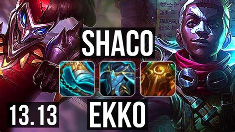 Shaco Vs Ekko Jng Penta M Mastery Games Legendary Euw Master