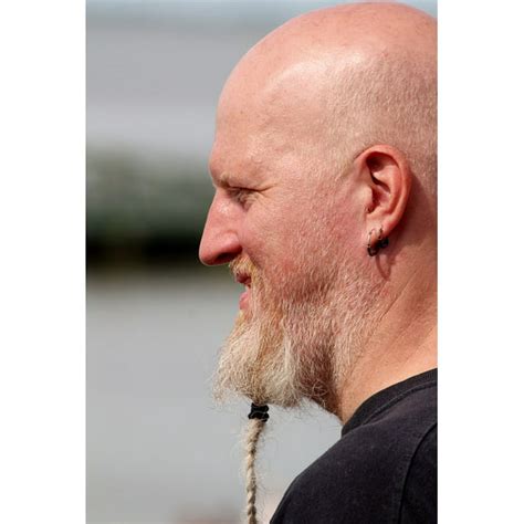 Canvas Print Bart Bald Head Male Man Side Profile Human Head Stretched