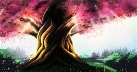 Pink Tree By Cryburger On Newgrounds