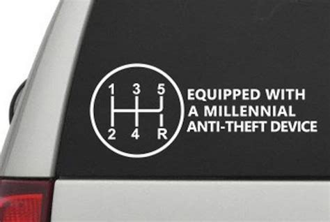 Equipped With A Millennial Anti Theft Device Sticker 6 X Etsy