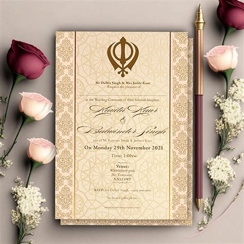 Sikh Wedding Cards Diamond Wedding Cards