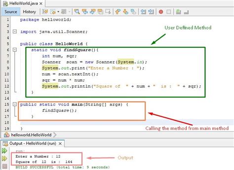 How To Create And Call A Method In Java Ui Tech Mind