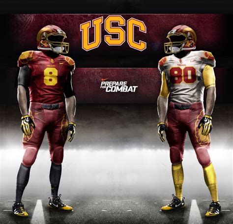 Usc Concept Uniform College Football Teams College Football Uniforms