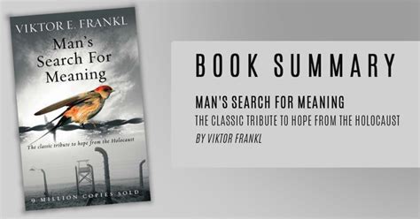 Mans Search For Meaning By Viktor Frankl Book Summary Co Manifesting