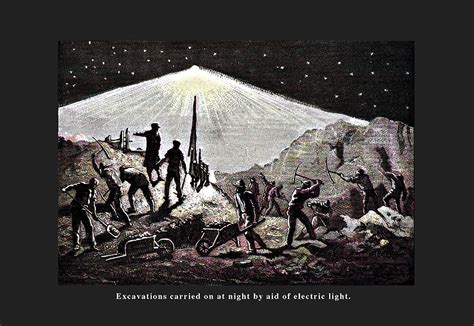 Night Excavations Painting By John Howard Appleton Fine Art America