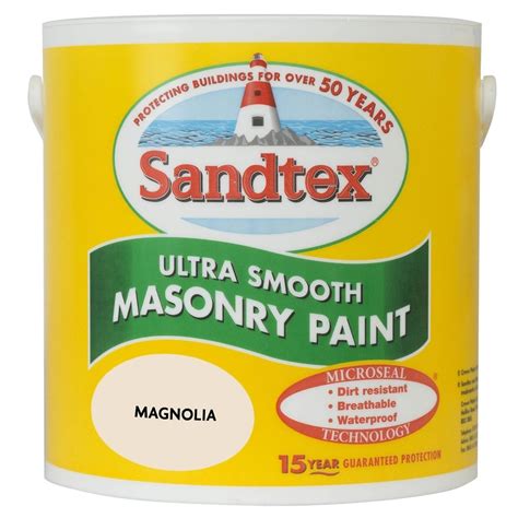 Sandtex Ultra Smooth Masonry Paint Magnolia L Uncategorised From