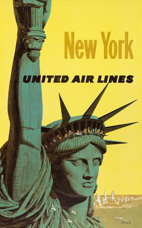 Famous Vintage Poster Artists Original Vintage Airline Posters