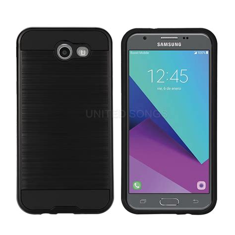 Samsung Galaxy J7 2017j7 Perxj7 V J727j7 Prime Hybrid Case Black