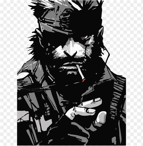 Solid Snake Metal Gear Solid Big Boss Art PNG Image With Transparent Background TOPpng