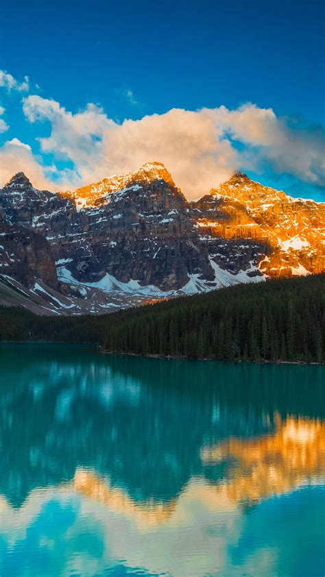 Moraine Lake Landscape At Banff National Park 5k Wallpapers Hd Wallpapers Id 28897