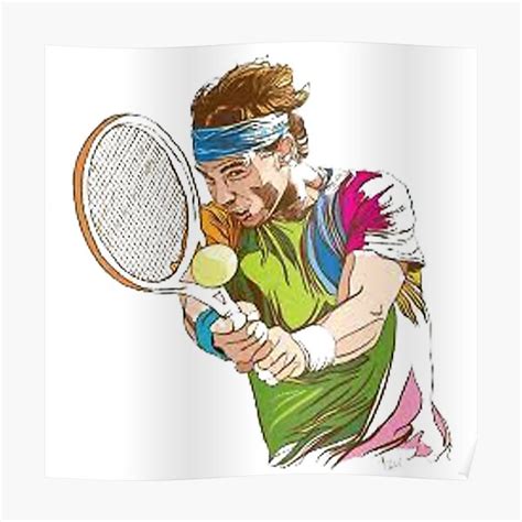Rafael Nadal Art Poster For Sale By Oodomcc Redbubble