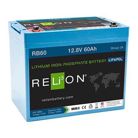 Relion Group 24 Rb60 Lithium Deep Cycle Battery 12v 60ah West Marine