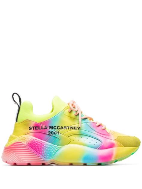 Stella Mccartney Rainbow Eclypse Platform Sneakers In Neon Yellow