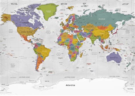 Stadtkarte Von Political World Map Miller Projection ǀ Alle Stadtkarten