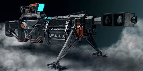 Artstation Sci Fi Sniper Rifle 2 Black Future Design
