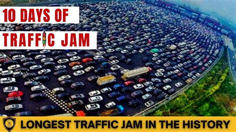 Longest Traffic Jam China National Highway Chinese Traffic Jam