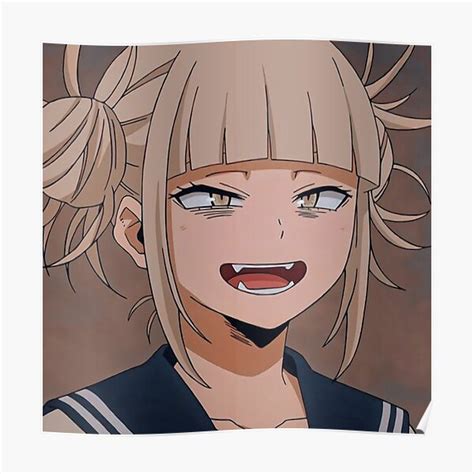 Himiko Toga Smile Poster For Sale By Animervd1 Redbubble