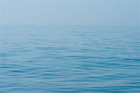 Still Calm Sea Ocean Water Surface And Horizon Stock Photo Image Of
