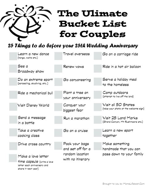The Ultimate Bucket List For Couples Couple Bucket List Ultimate