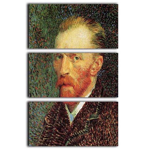 Self Portrait 3 By Van Gogh 3 Split Panel Canvas Print Canvas Art Rocks