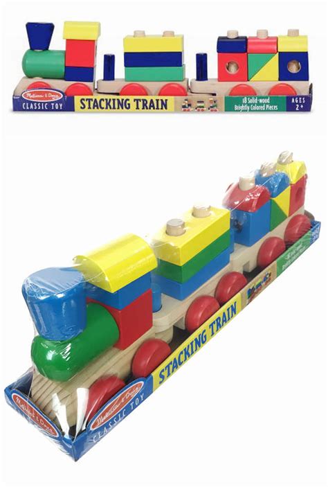 Stacking Train Large Wooden Toy Choo Choo Melissa And Doug