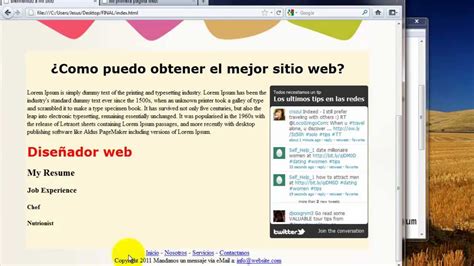 Como Crear Una Pagina Web Completa En Html 5 Youtube