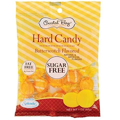 Coastal Bay Sugar Free Butterscotch Flavored Hard Candy 3 Bags